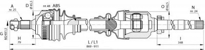 OPEN PARTS drs639600 -  Приводной вал